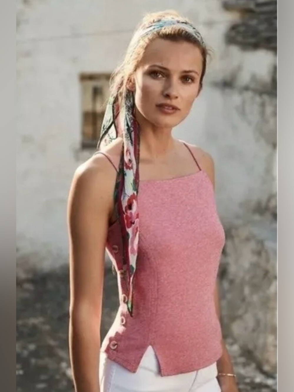 Anthropologie Meadow Rue Side Button Tank